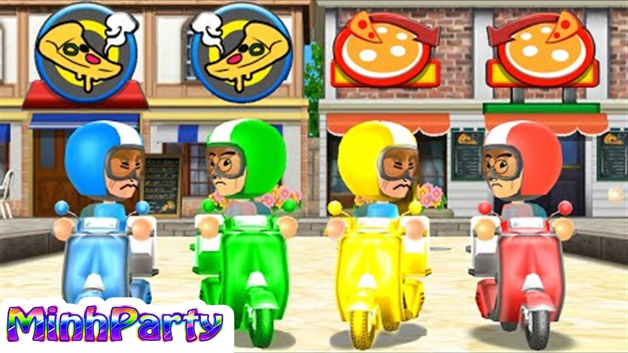 Wii Party MiniGames Gary Gnu vs Ren vs Kathrin vs Marco Gameplay Master