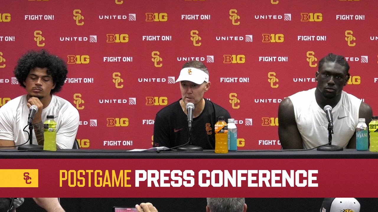 USC Football vs. San Jos&eacute; State Postgame Press Conference | Trojans Win 42-26