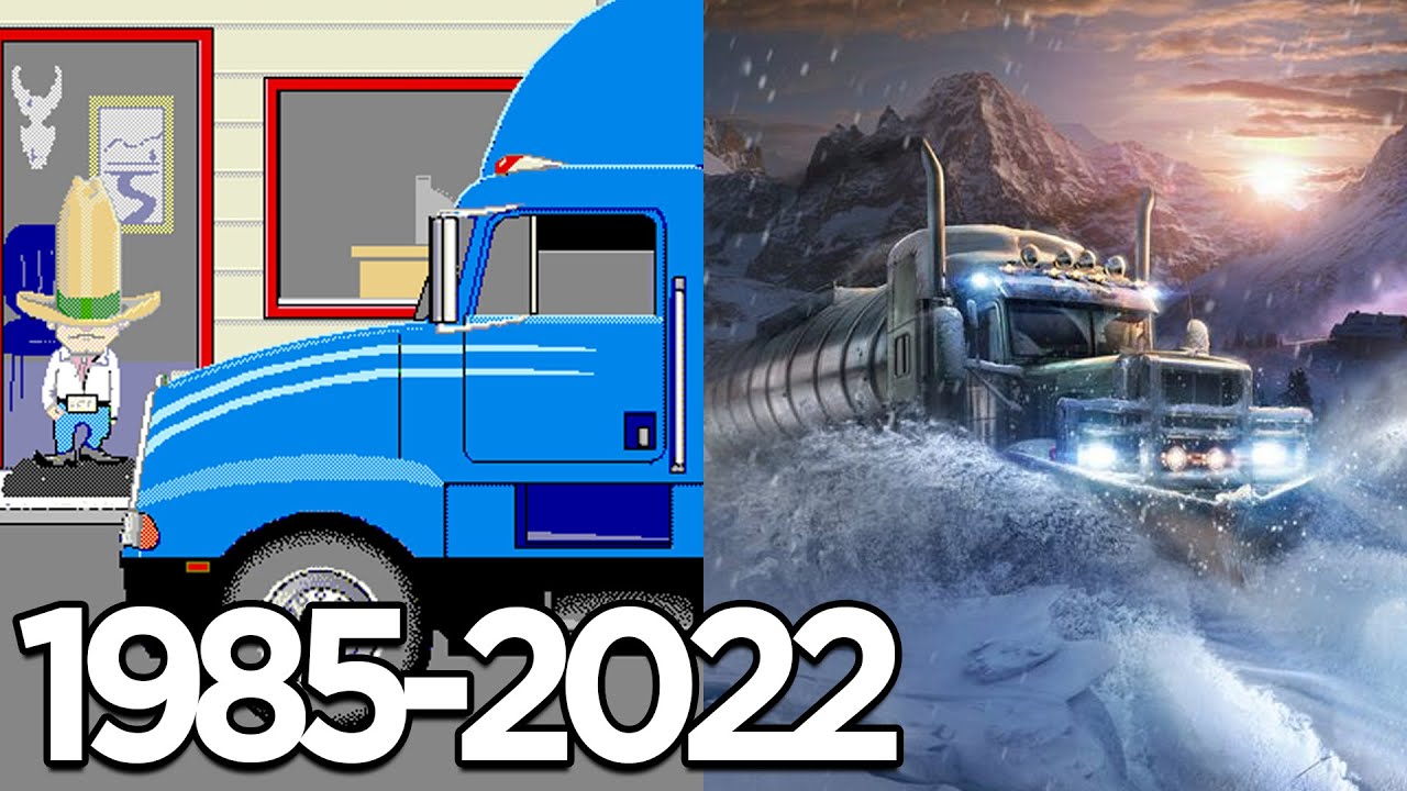 Эволюция игр Truck Simulator (1985-2022)