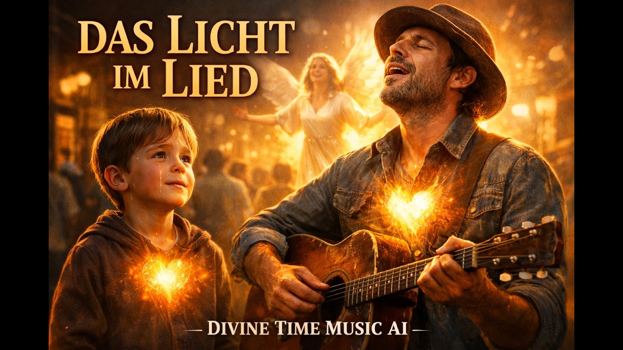 DAS LICHT IM LIED ✨ | Ein Junge hört ein Gospel-Lied auf der Straße |Folk Gebet|Divine Time Music AI