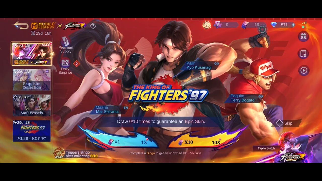 Bad drop rate in kof and valentine event. Phase 1 kof drawed. 