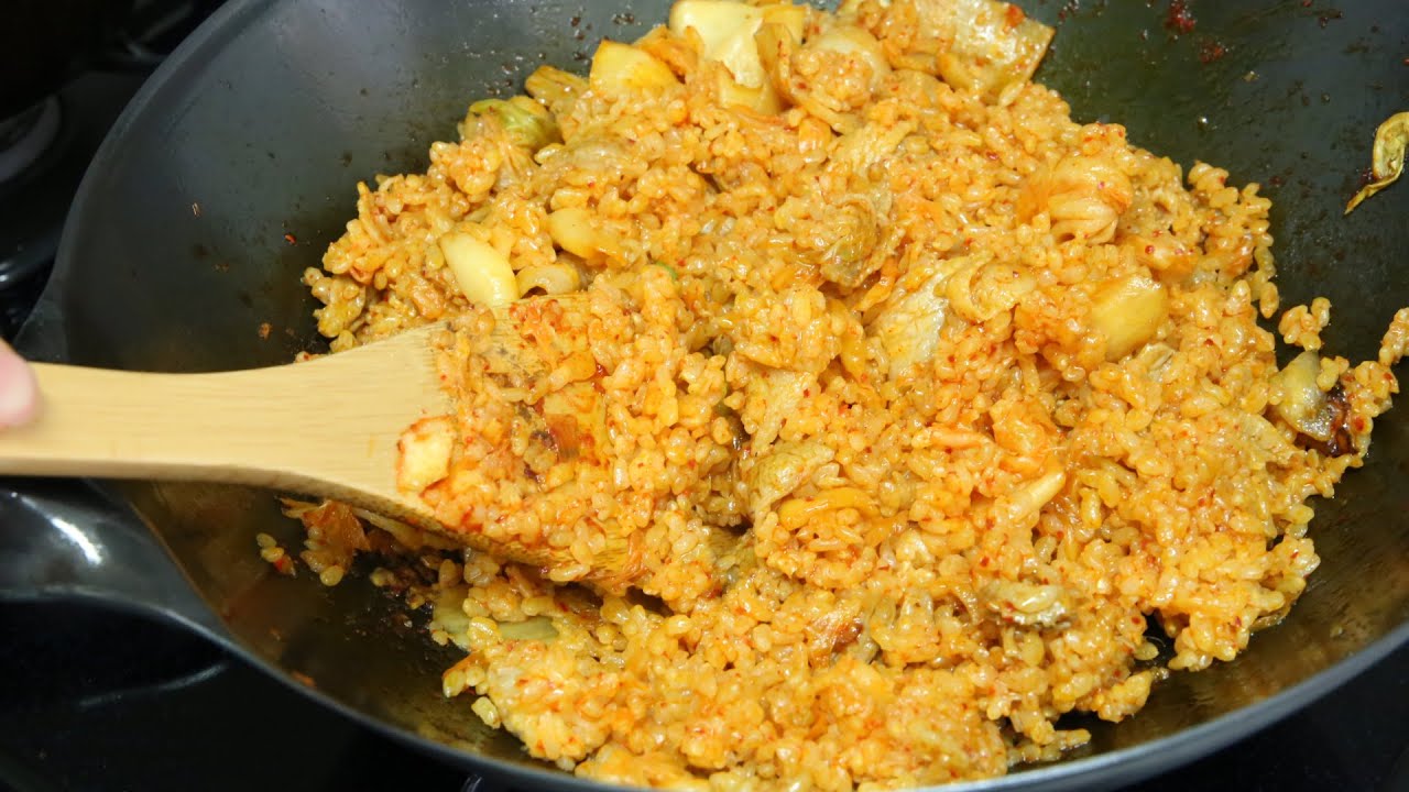 Easy Cooking Pork and Kimchi Fried Rice
