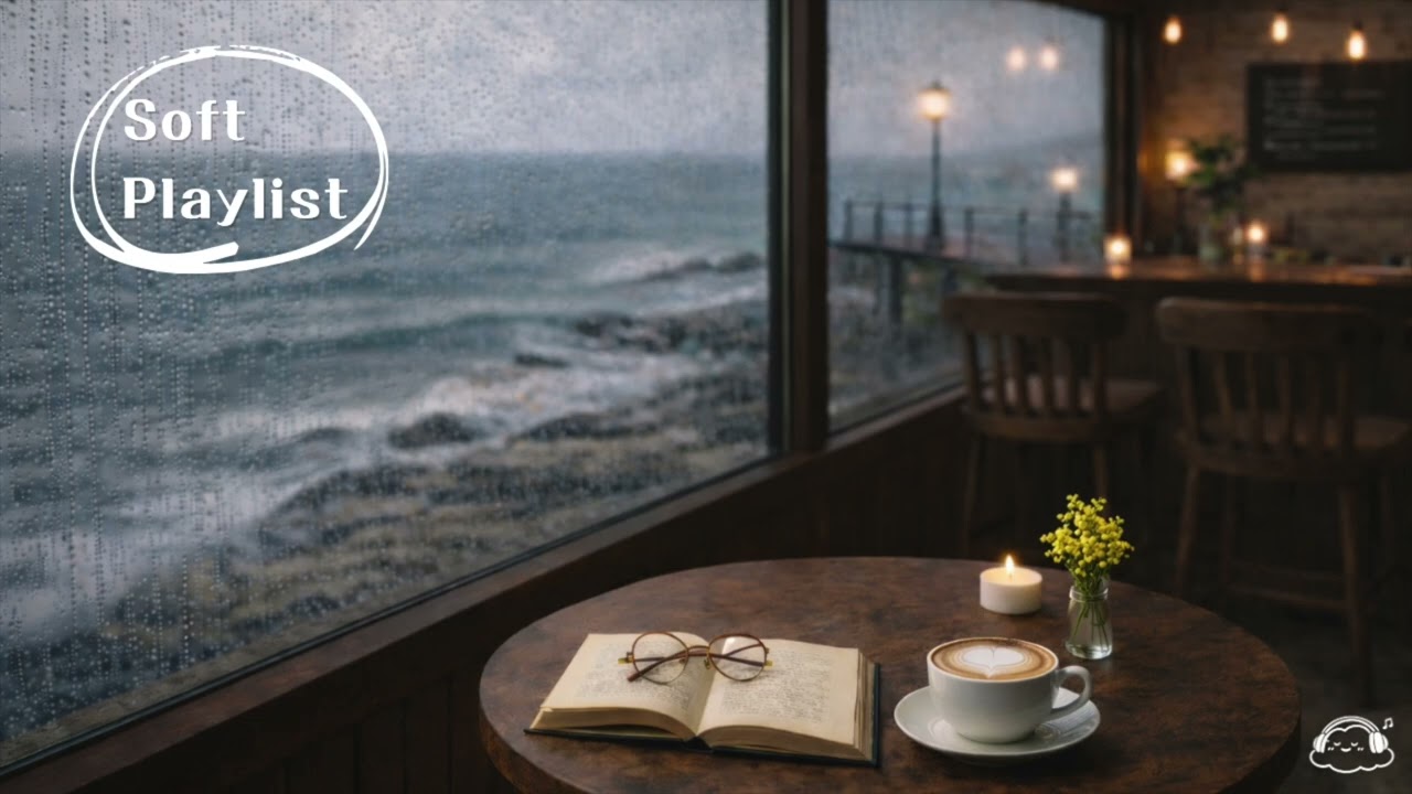 [playlist] 🌧️ 비 오는 날, 바다 카페에서 듣는 음악ㅣRainy Seaside Cafe Acoustic