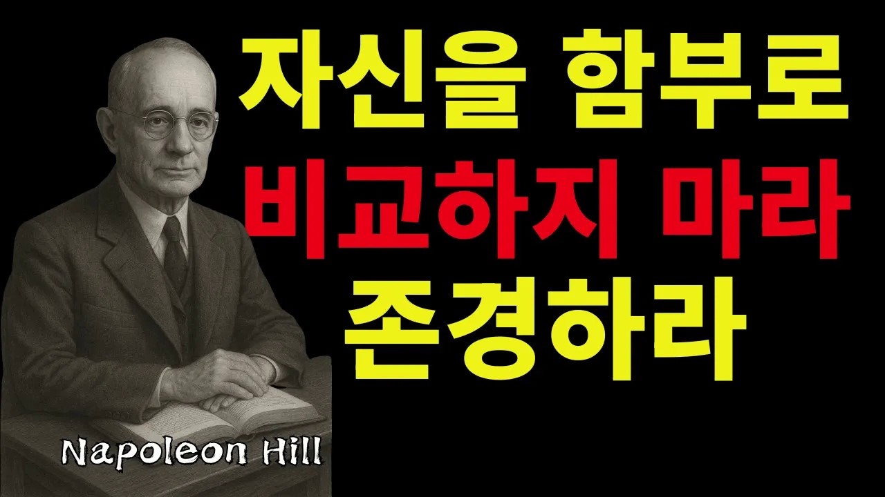멋진 인생의 첫걸음, 자기 자신을 존경하라 | 나폴레온 힐 성공 철학