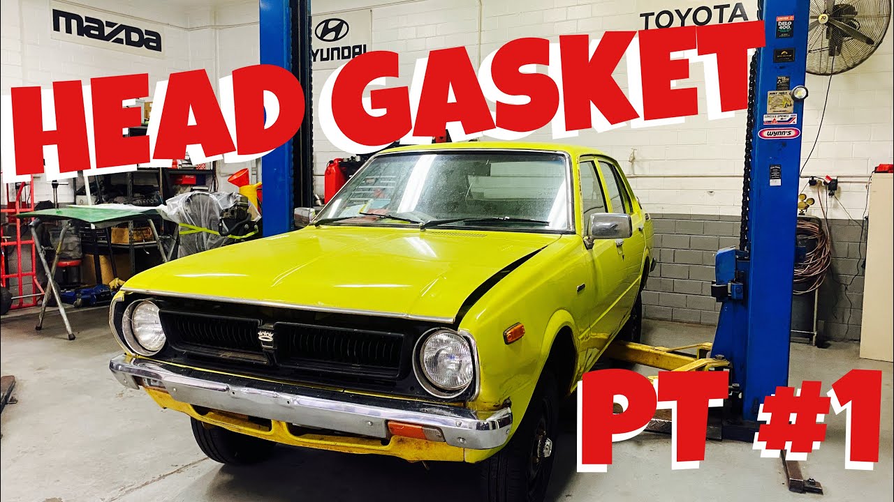 How to replace head gasket ke30 ke55 Toyota Corolla 3k 4K engine part 1