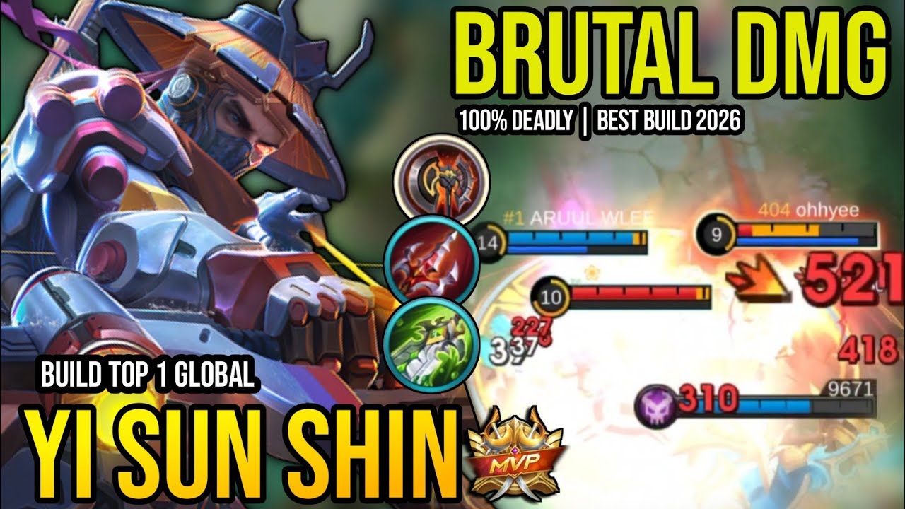 ЛУЧШАЯ СБОРКА НА YI SUN SHIN 2026 | ГЕЙМПЛЕЙ ТОП-1 YSS В МИРЕ | MOBILE LEGENDS✓