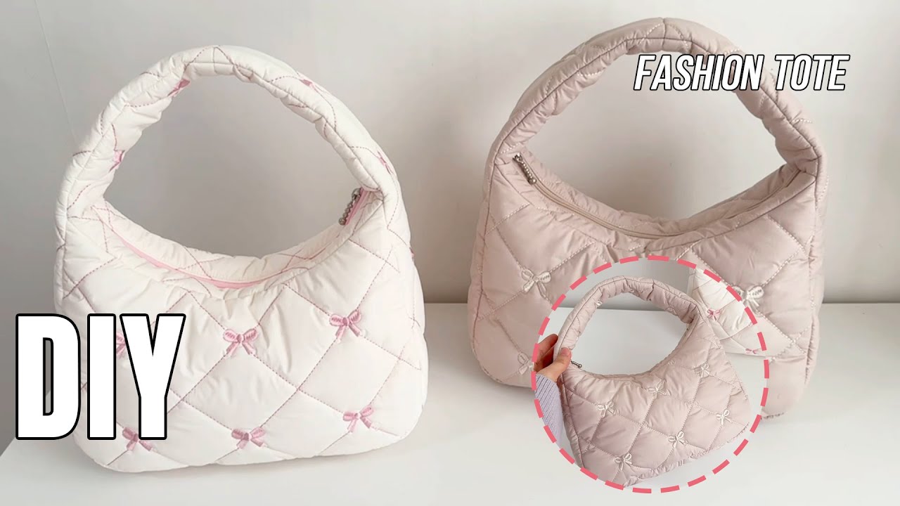 DIY/Fashion Tote Bag/Quick-start sewing techniques #sewingtutorial  #diysewing #totebagdiy