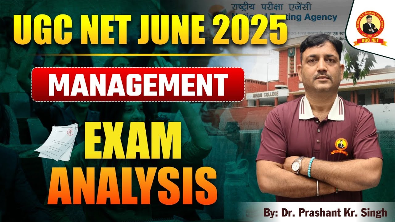 UGC NET June 2025 | Management Paper-2 | Previous Year Questions Discussion | By: Dr. Prashant Sir