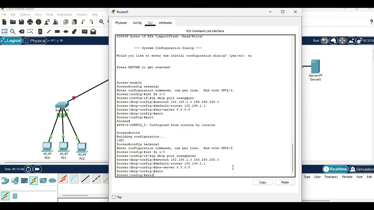 TUTORIAL SIMULASI JARINGAN MENGGUNAKAN APLIKASI CISCO PACKET TRACER