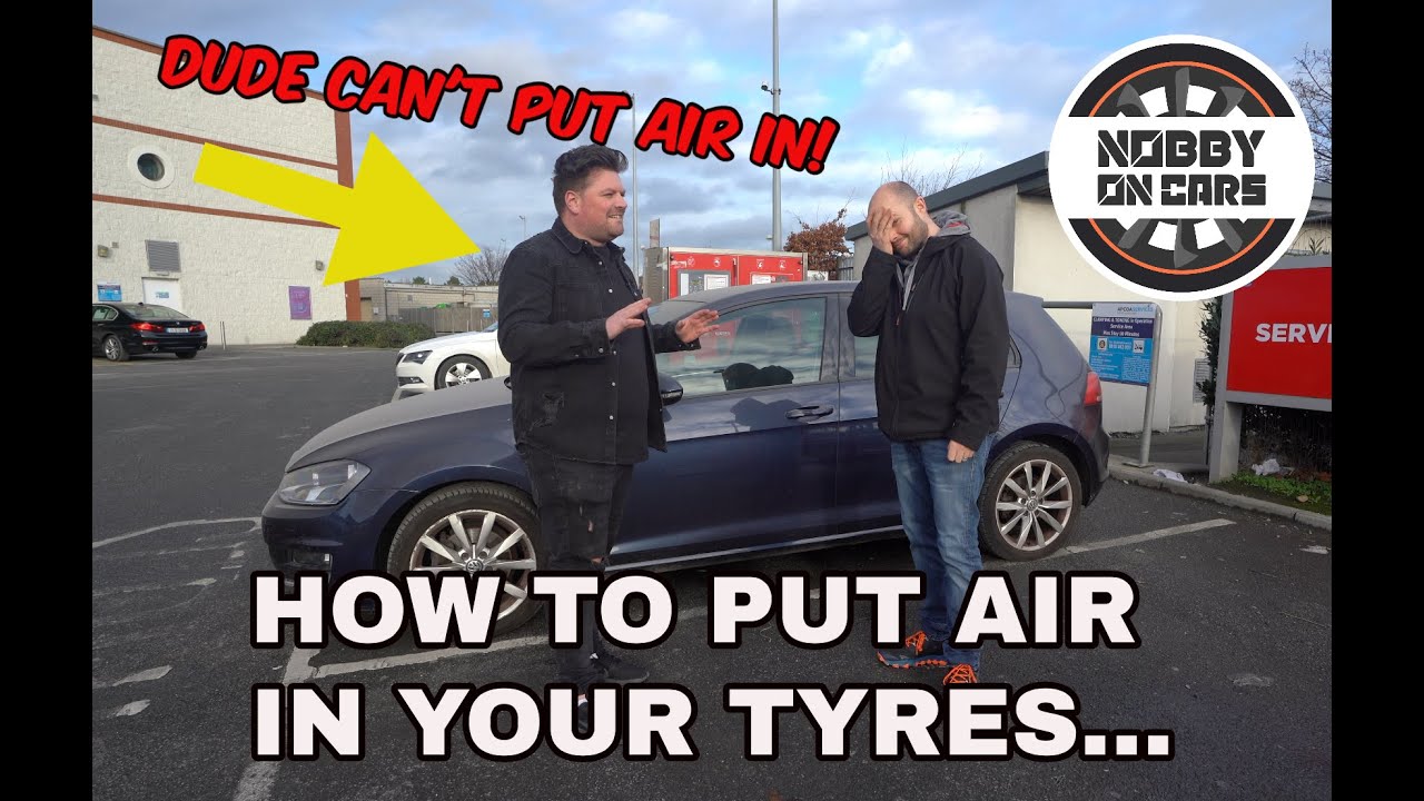 How to put air in your car tyres | Watch a grown man struggle!
