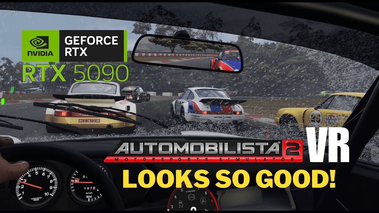 Automobilista 2 in VR on RTX 5090 (performance test, 160% supersampling) 4K | 21:9