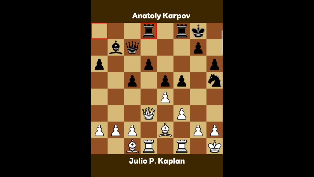 Anatoly Karpov vs Julio P. Kaplan ◉ Madrid Tournament 1973 | Classic Chess Game