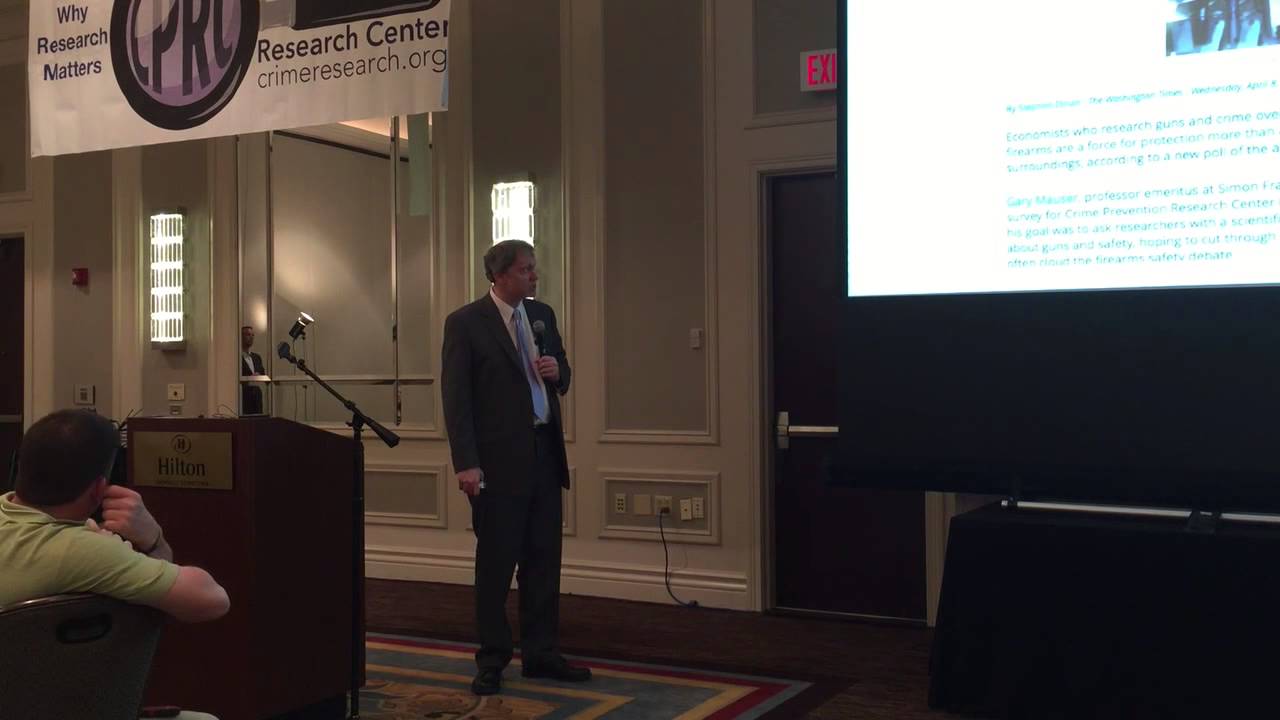 John Lott's Talk during the Crime Prevention Research Center's first annual dinner