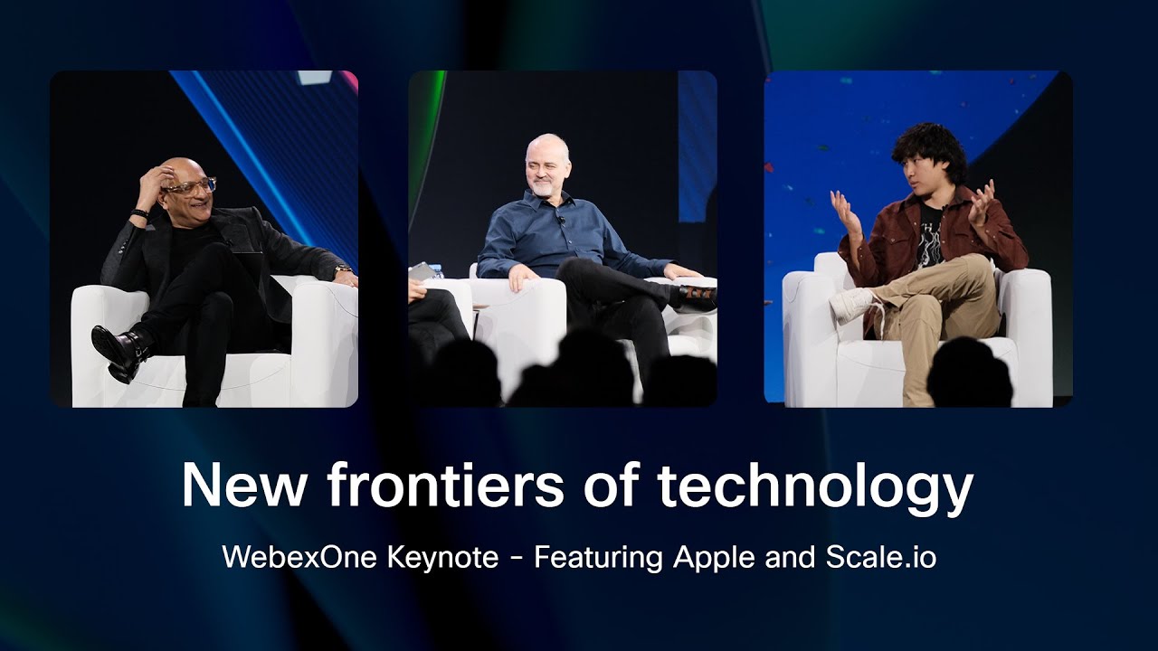 New frontiers of technology | WebexOne Opening Keynote featuring Apple and Scale.io