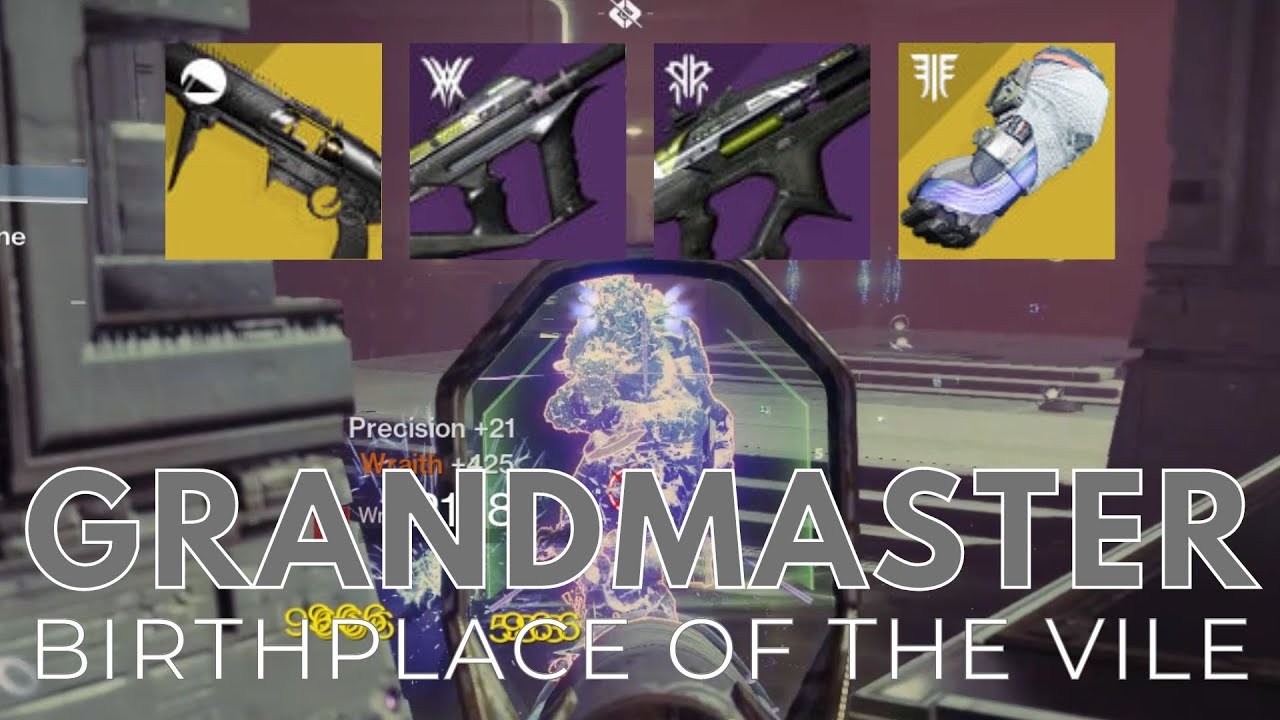 GRANDMASTER BIRTHPLACE OF THE VILE Nightfall (LFG Run) Warlock Gameplay | Destiny 2 Season 19