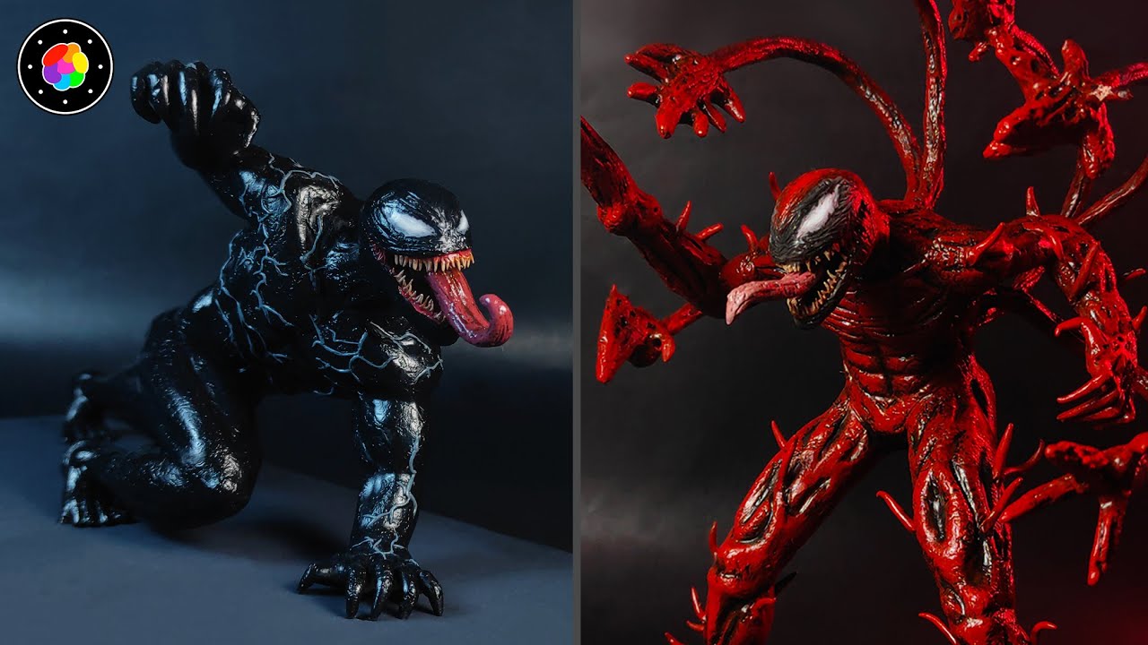ESCULPIENDO a VENOM vs CARNAGE (Venom Let There Be Carnage) de Plastilina | PlastiVerse