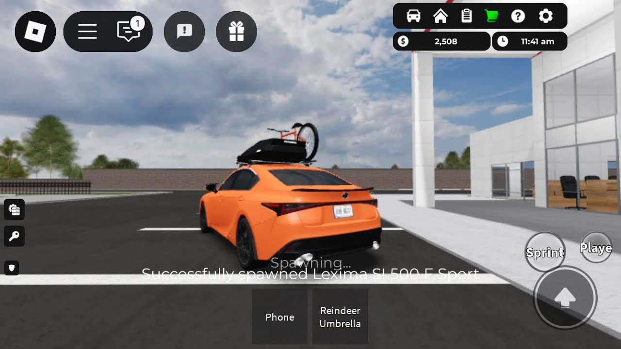 Driving a Lexus IS500 in Rensselaer County Roblox