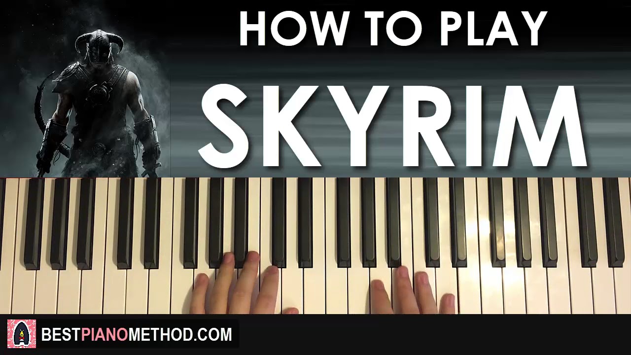 HOW TO PLAY - Skyrim: The Song of the Dragonborn (Piano Tutorial Lesson)