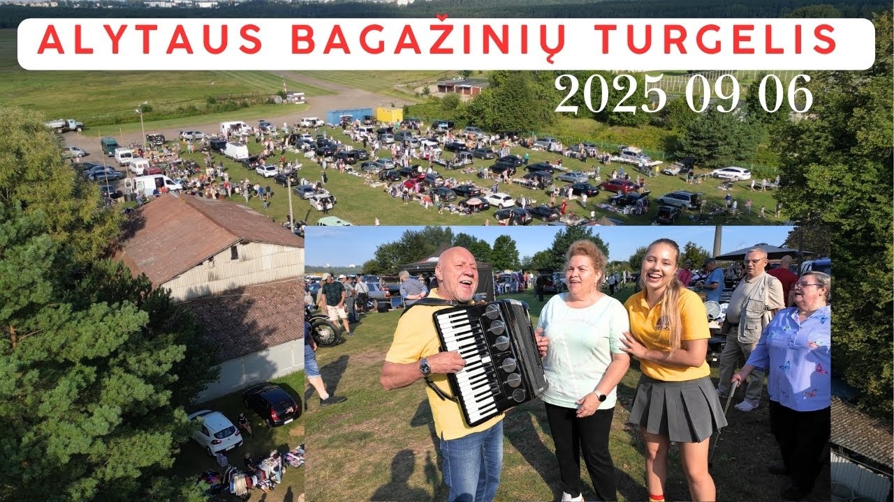 Alytaus bagažinių turgelis 2025 09 06