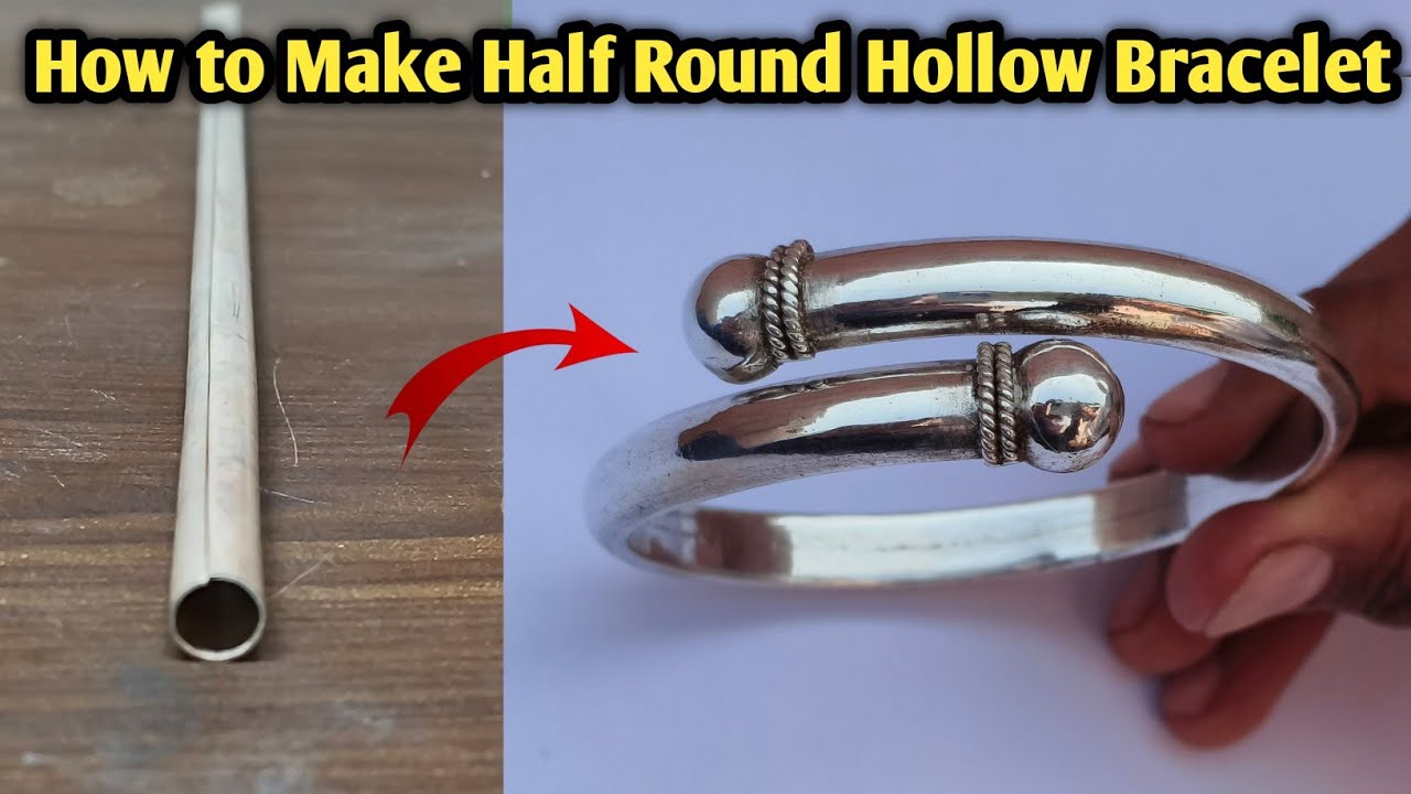 The Art of half round Hollow Bracelet Making: Tips and Techniques/jewelry making/Gold Smith Luke