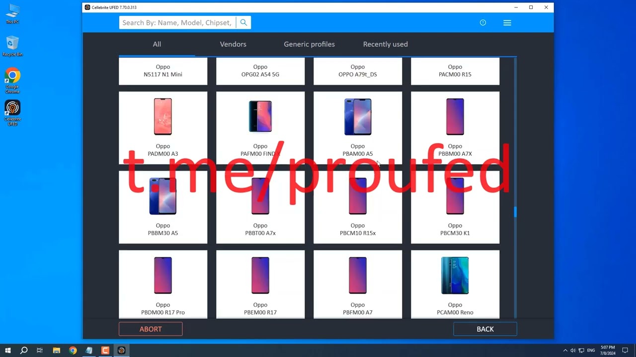 Cellebrite UFED 7.70
