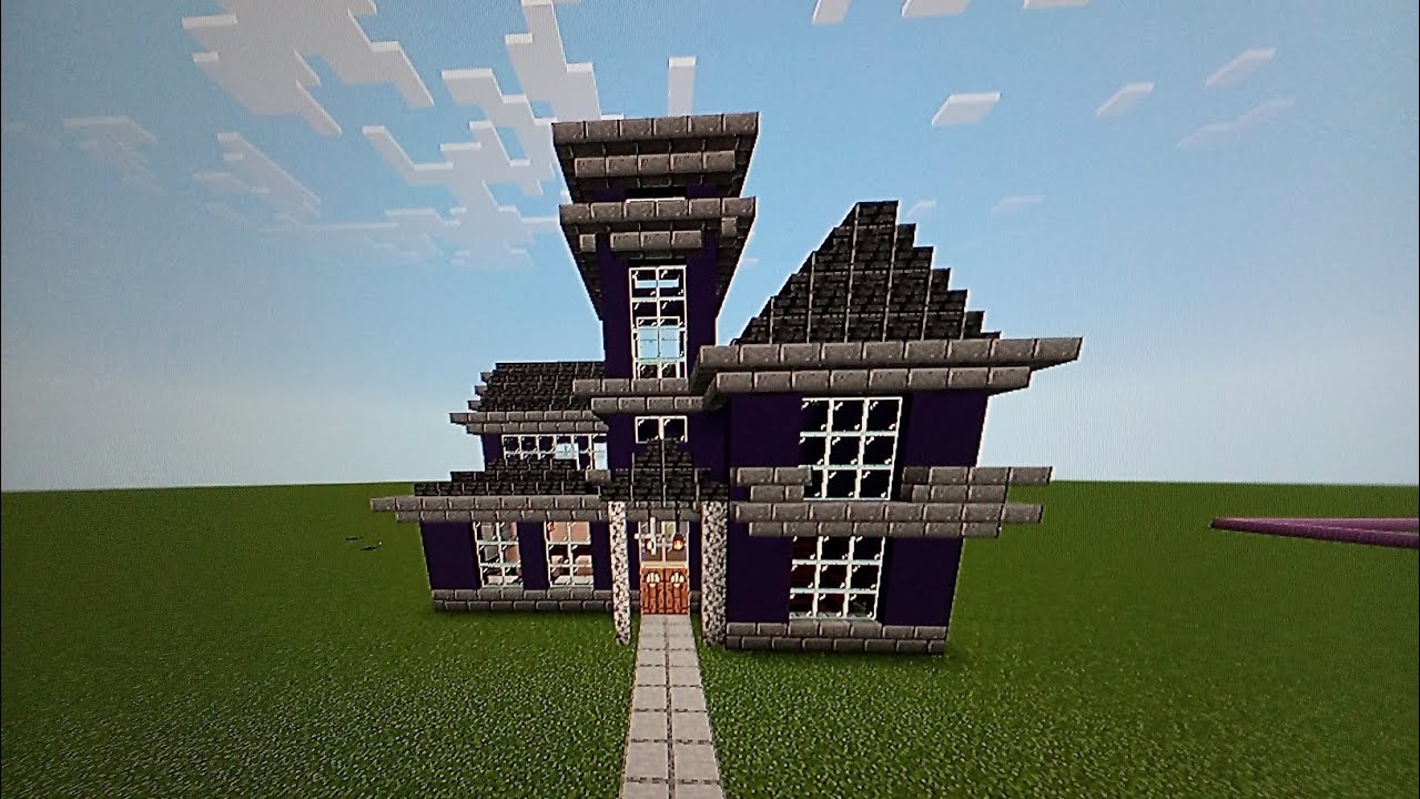 Minecraft Victorian house would you like to see a tutorial on how to build this Victorian house
