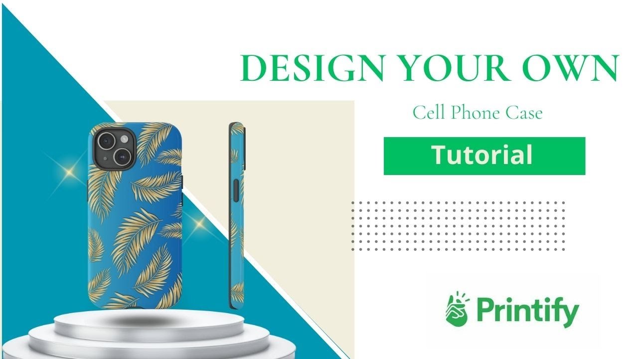 How to Make Printify Cell Phone Case Easy Beginner Print on Demand Tutorial #printondemand
