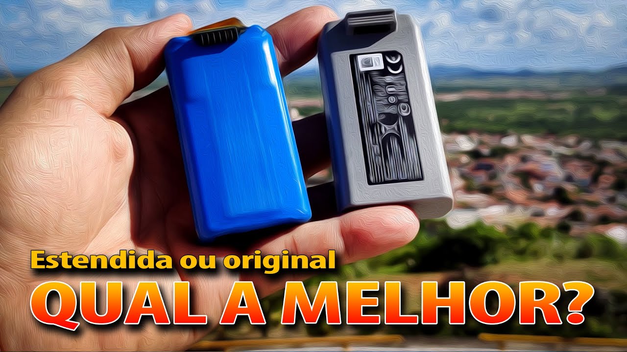 Qual bateria dá mais tempo de autonomia para o DJi Mini 2?