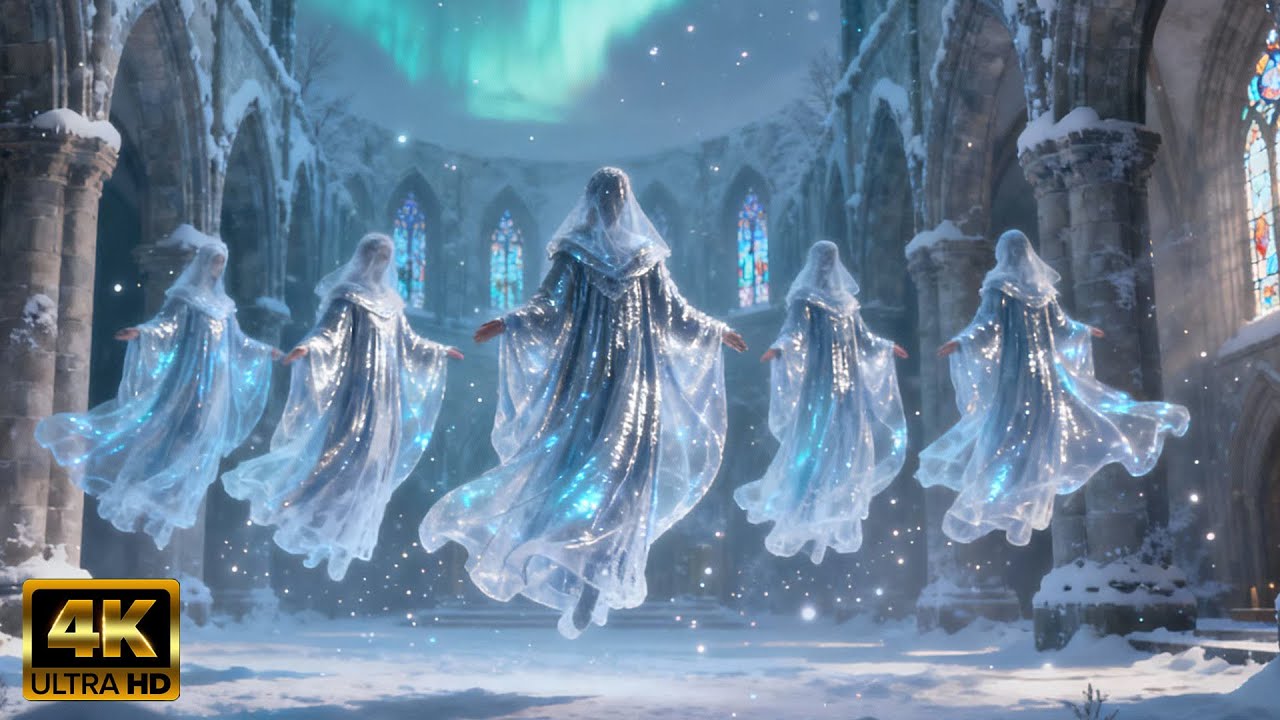 The Cathedral of Eternal Snow 4K - Fantasy Christmas ambience relax