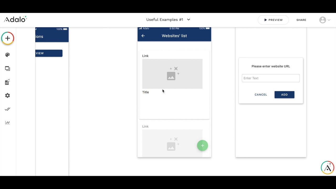 Adalo integrations: how to generate preview for websites' links