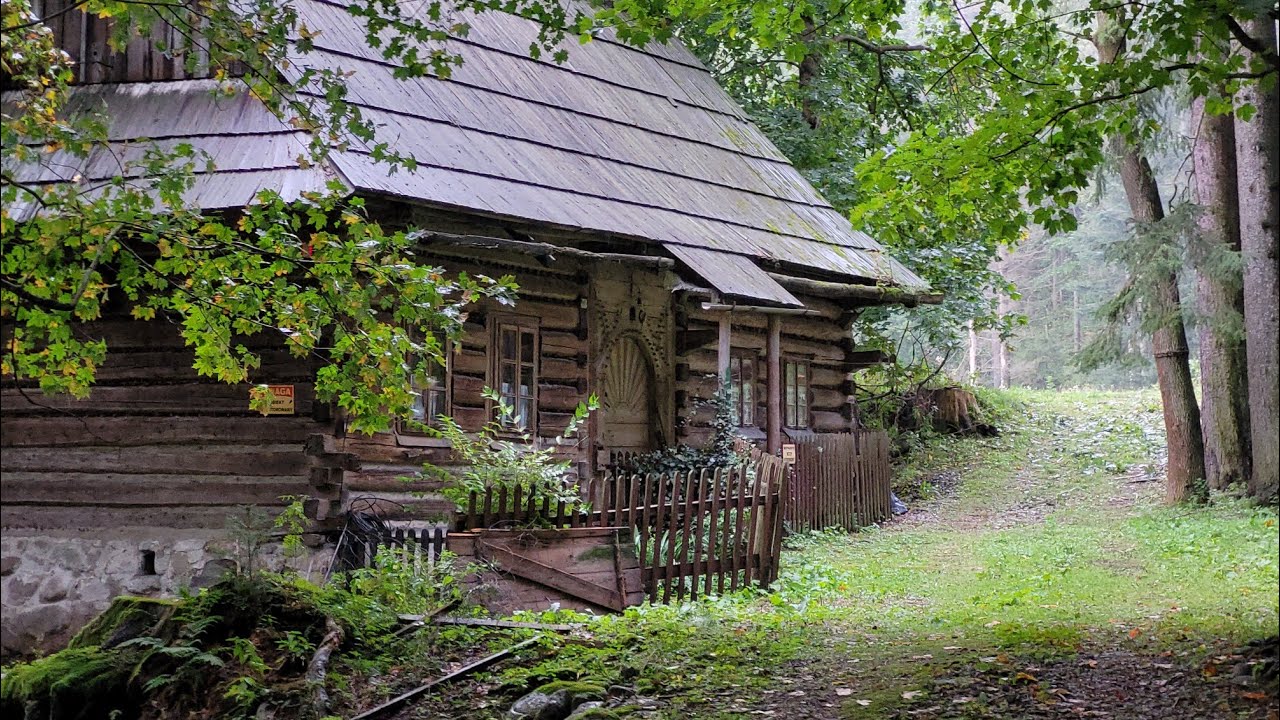 Smutna historia - najstarsza góralska chałupa / Zakopane Bulwary Słowackiego potok Bystra