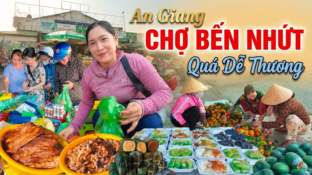 Quá Vui Tìm Gặp Ngôi Chợ Toàn Mấy Chị Gái Vui Tính Dễ Thương Bán Rau Cá, Bánh Quê Giá Rẻ Quá Trời