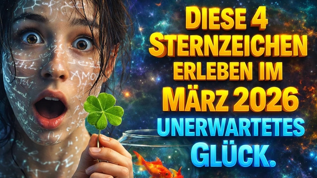 Diese 4 Sternzeichen erleben im März 2026 unerwartetes Glück .