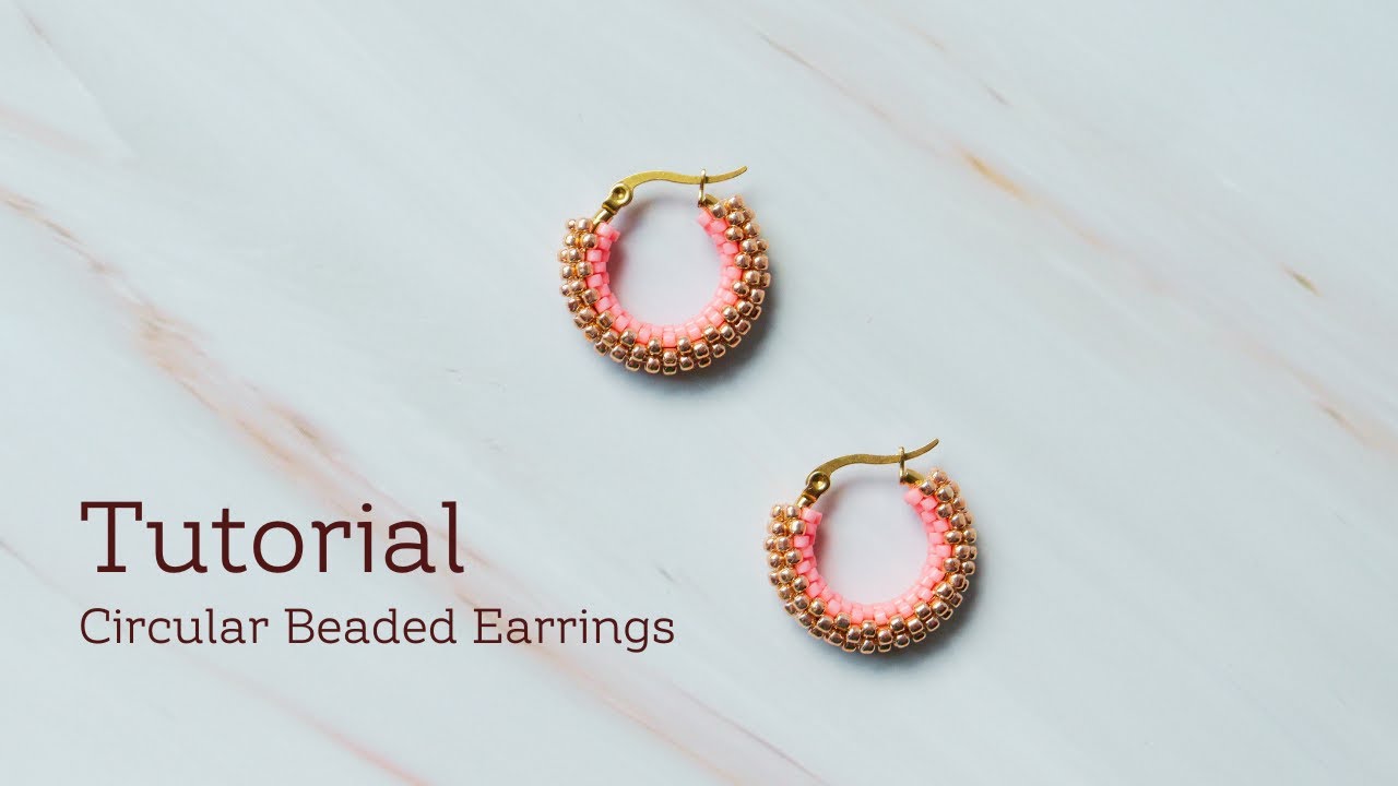 #tutorial Circular Beaded Earrings / Miyuki Delica & Toho / Серьги бублики / Серьги конго #beading