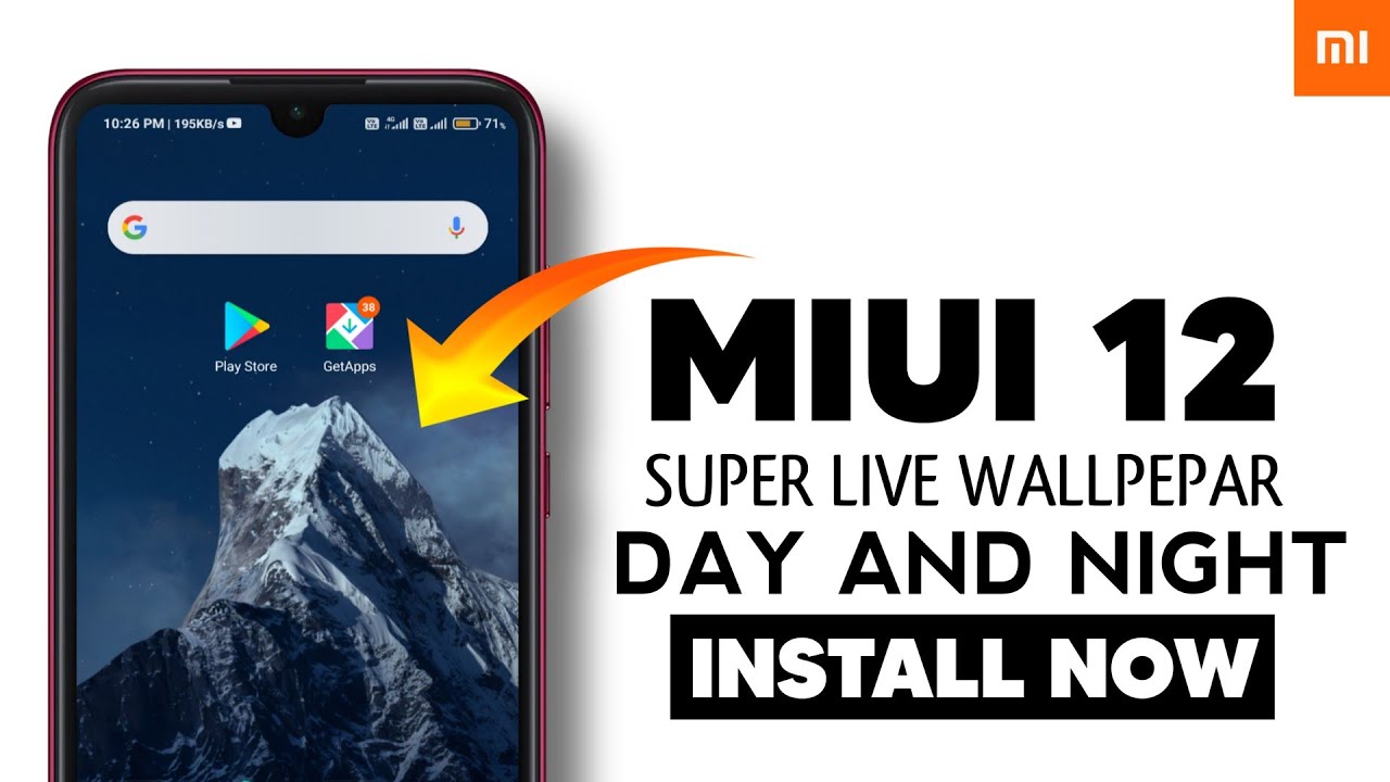 INSTALL MIUI 12 SUPER WALLPAPER | Snow Mountain Alpha Super Wallpaper With Day And Night Mode
