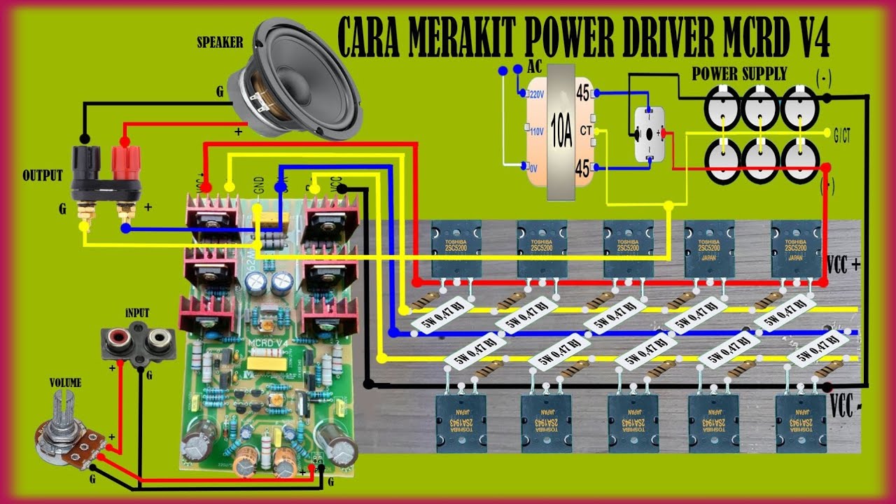 cara menyambung tr final pada driver MCRD V4