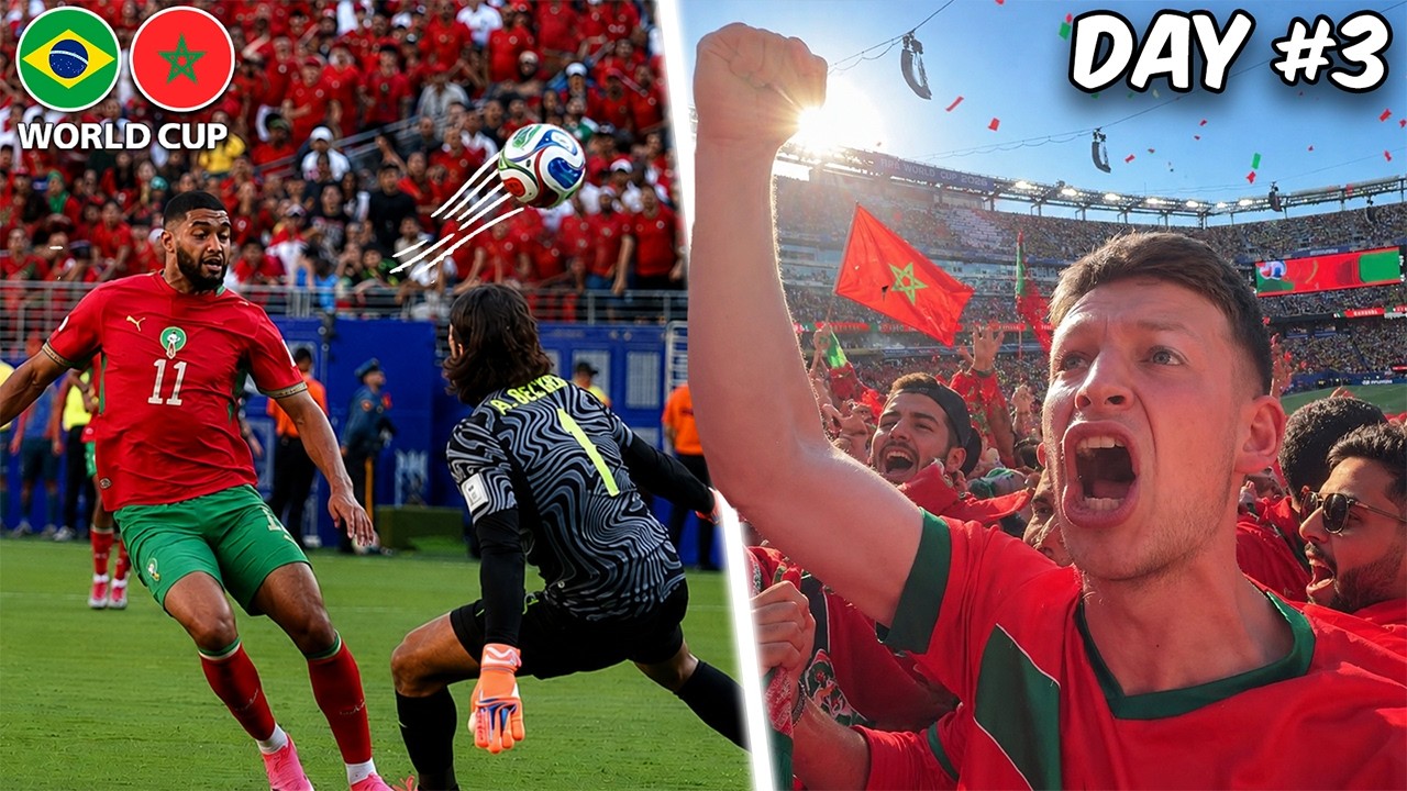 THE MOMENT MOROCCO STOP BRAZIL in WORLD CUP