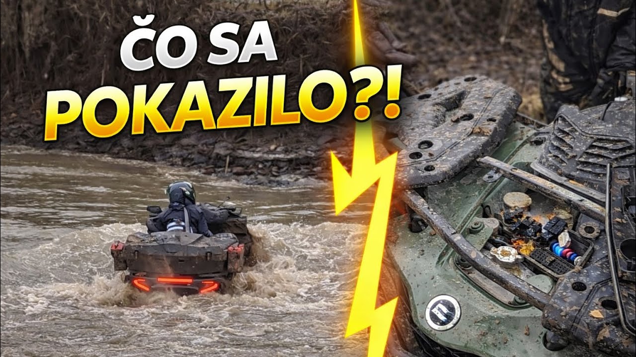 Prejazd cez hlboký potok?! Potom nastal problém… | ATV VLOG #9