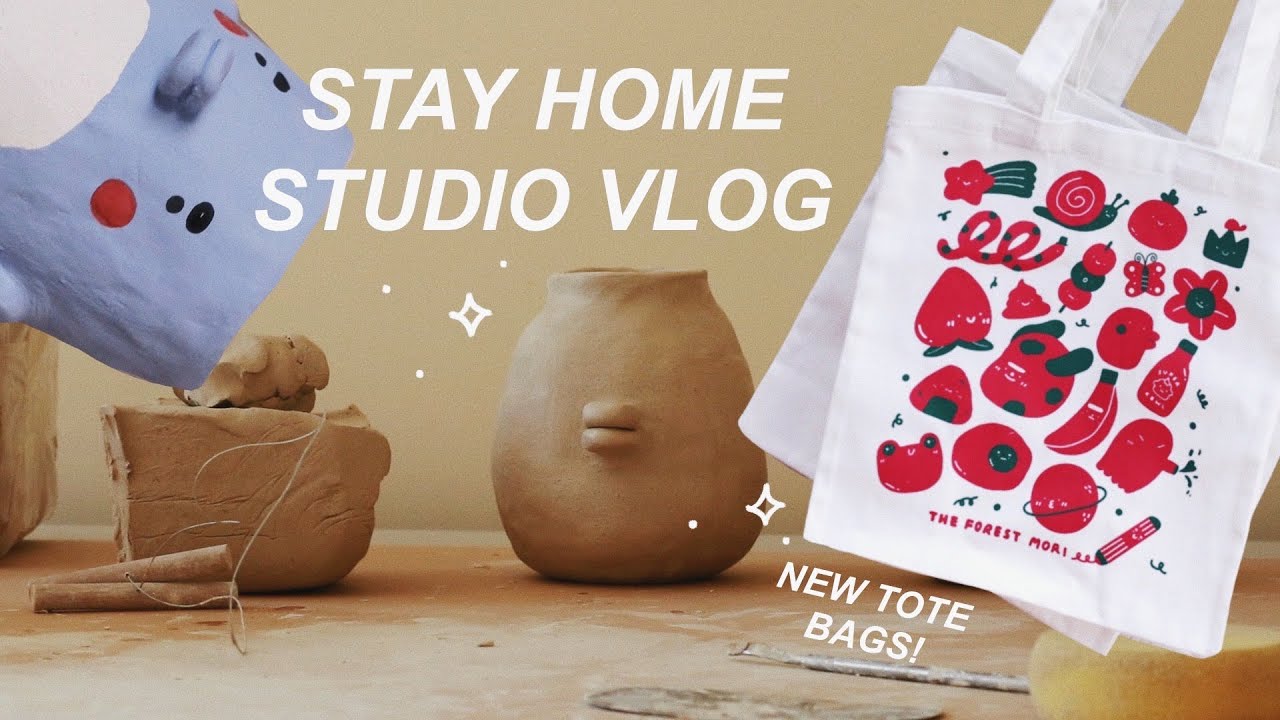 STUDIO VLOG (FOILING TUTORIAL / POTTERY / NEW PRODUCT UNBOX)