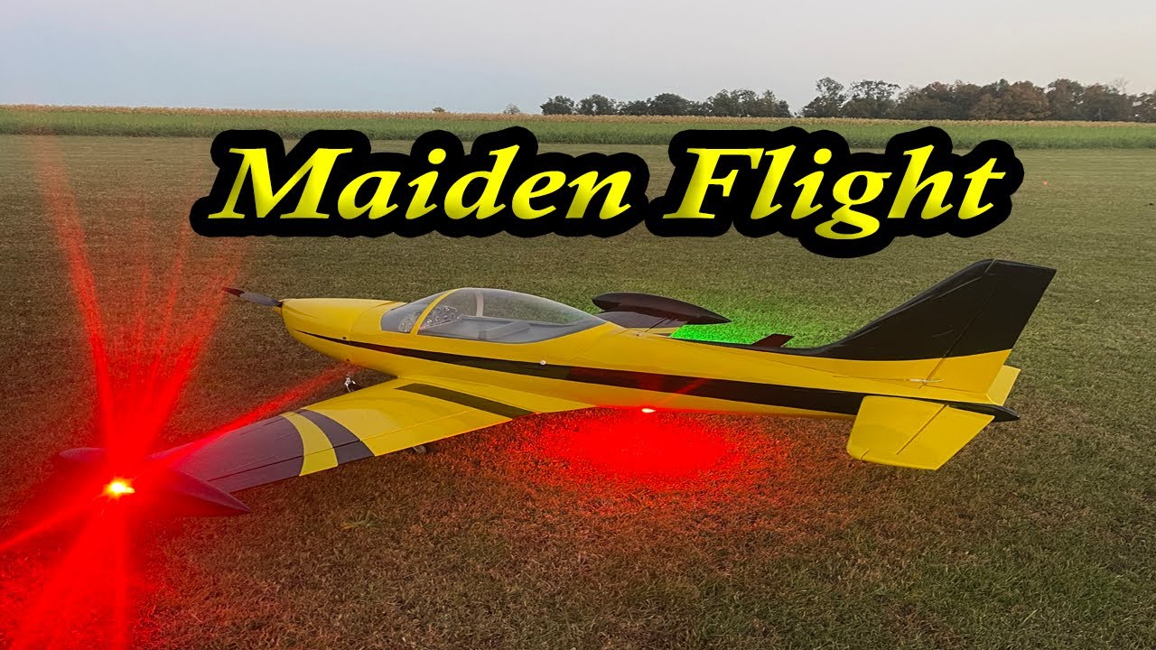 Maiden Flight of the all Balsa Sebart Marchetti, What a Smooooth Plane