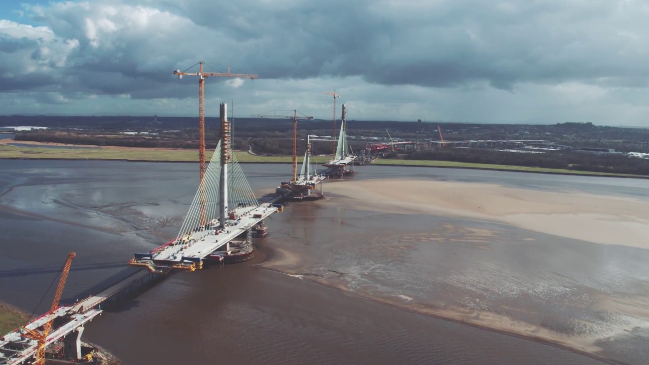 Mersey Gateway from the Air