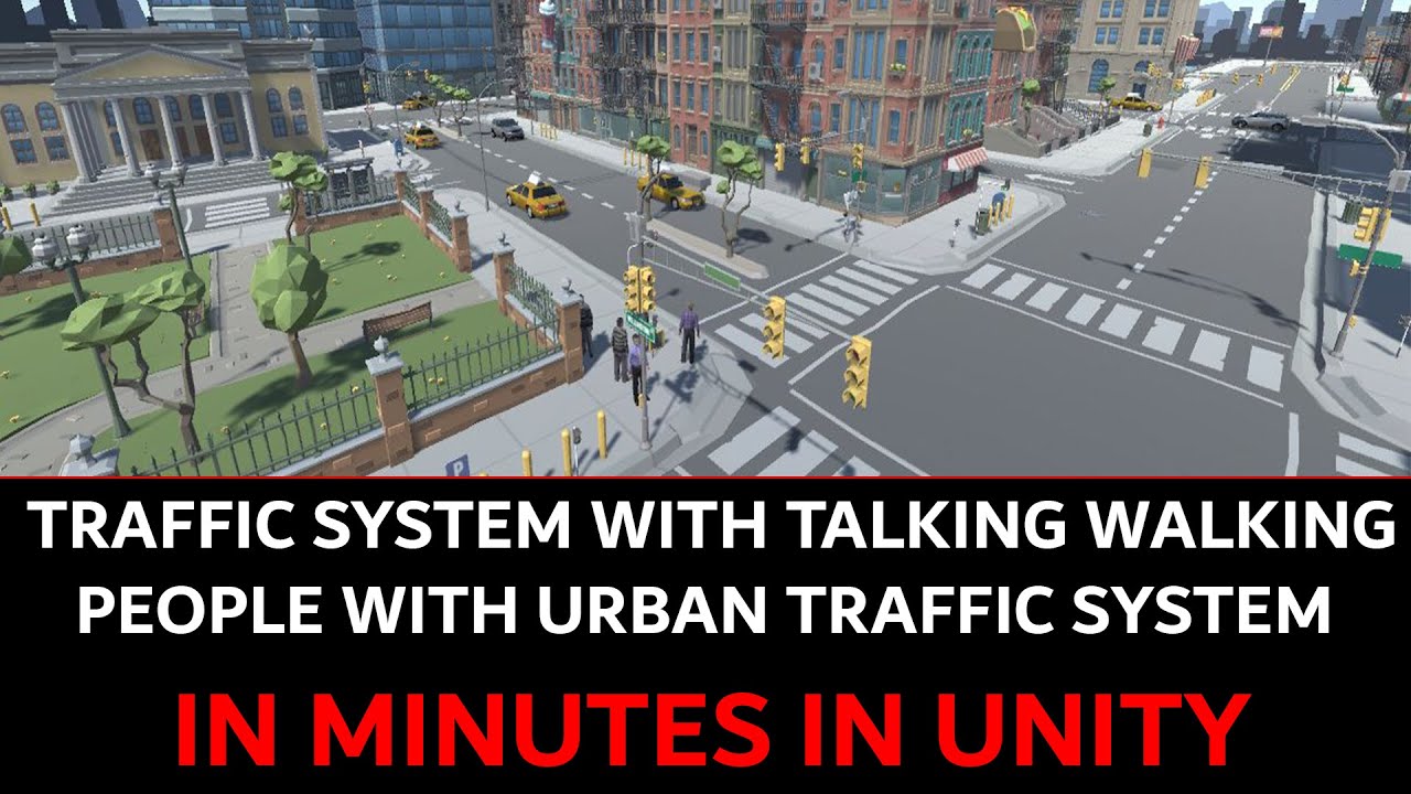 Advance Traffic System Population, Talking, Walking, Audience Bicycles With Urban Traffic System