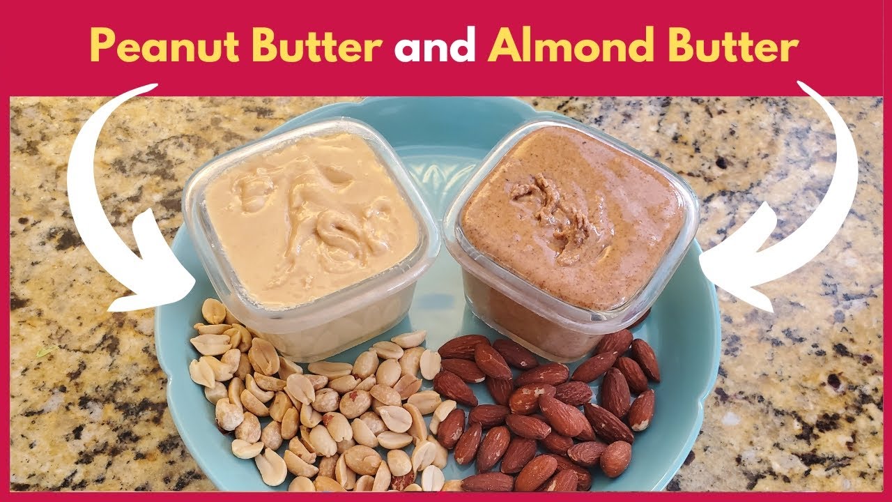 Homemade Peanut Butter & Almond Butter: Easy, Creamy, & Delicious! #peanutbutter #almondbutter