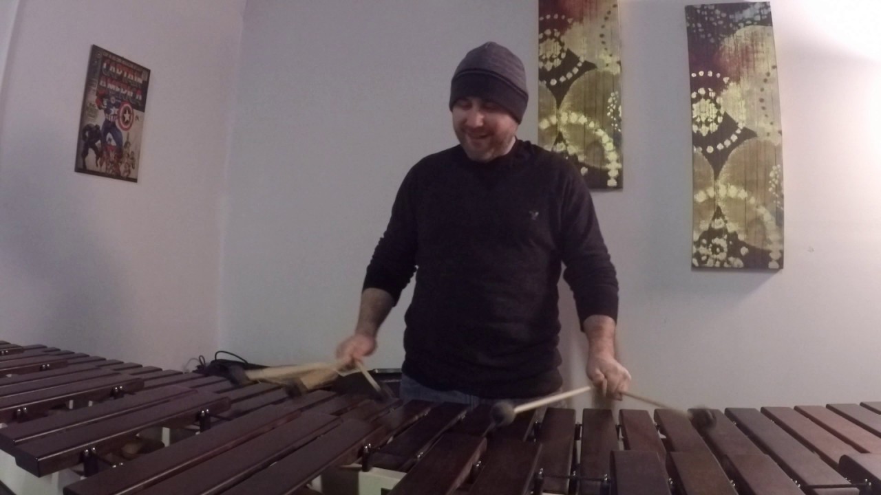 Away for solo marimba (6 mallets) by Simon Boyar