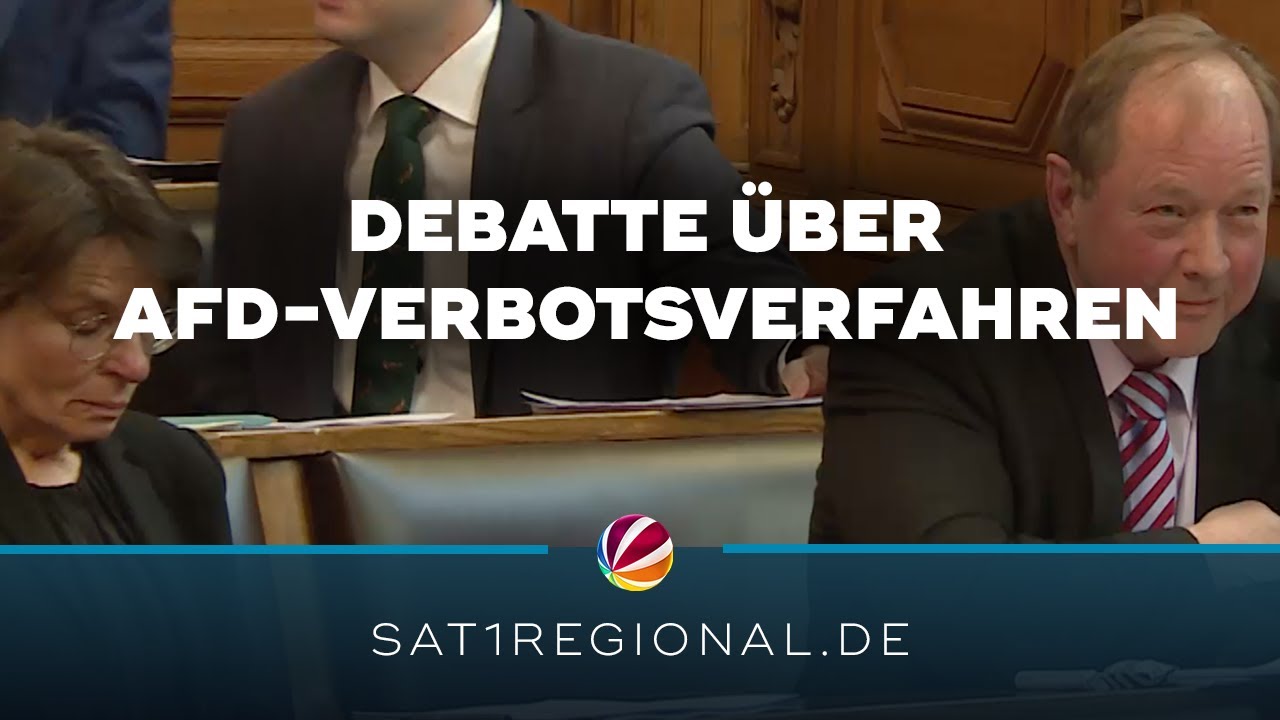 Debatte &uuml;ber AfD-Verbotsverfahren in der Hamburgischen B&uuml;rgerschaft