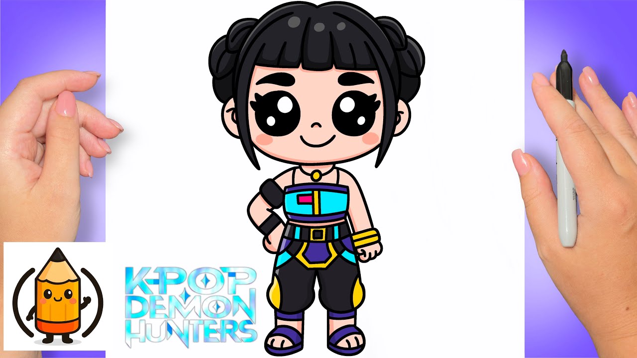 How To Draw Zoey | K Pop Demon Hunters