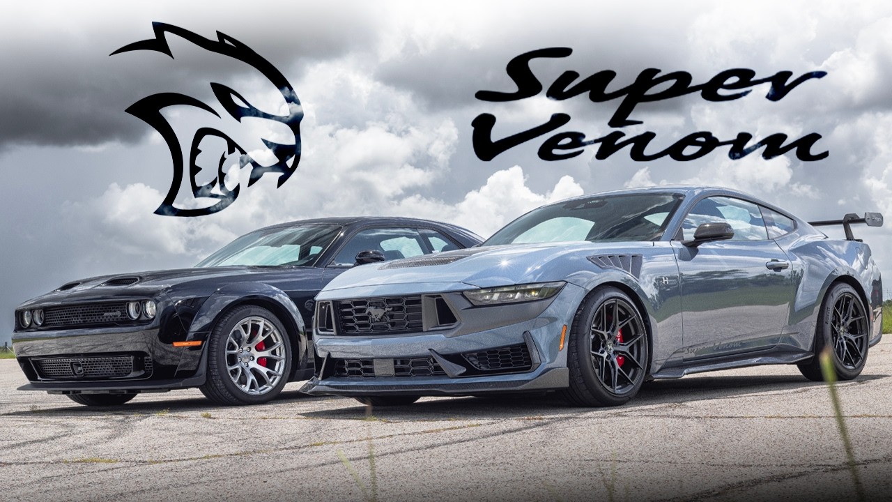 Mustang Dark Horse vs. SRT Widebody Hellcat | Super Venom | Drag Race
