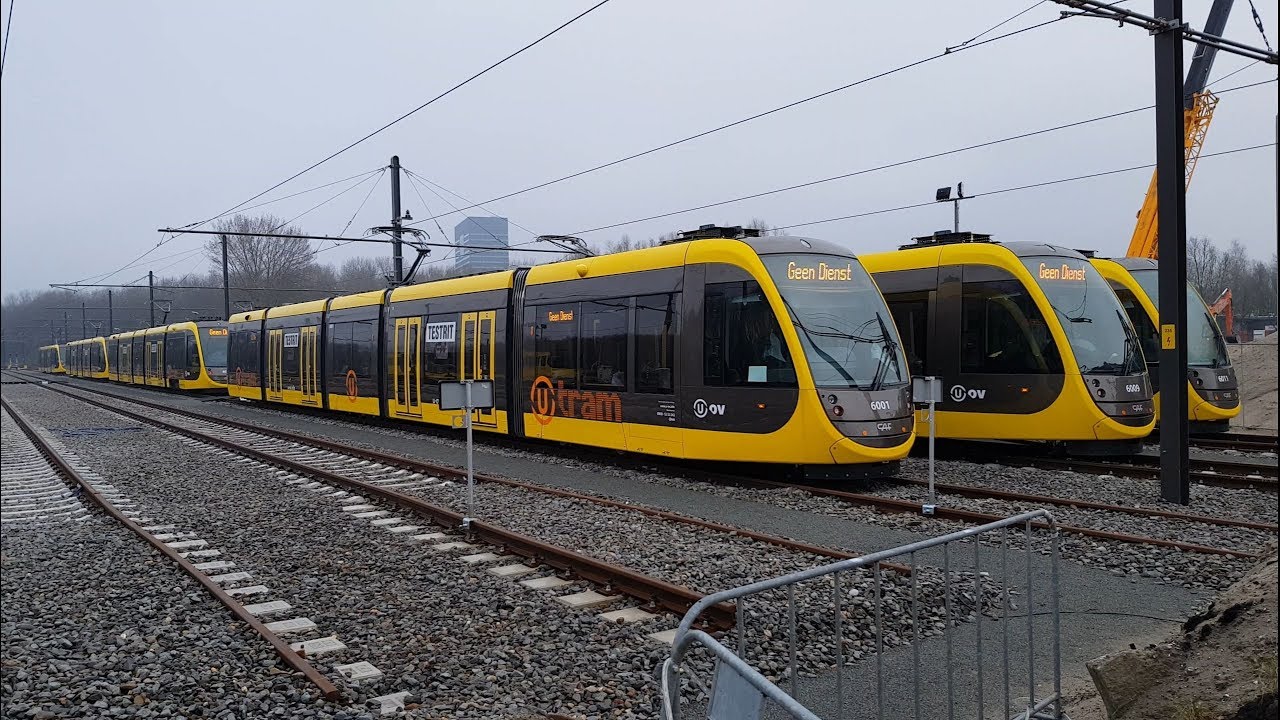 Nieuwe CAF Urbos 100 tram en Simulator rit Uithoflijn U-OV Utrecht