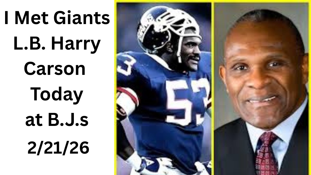 JCG 163: I Met Harry Carson Today - NY Giants Linebacker circa 1976-1988;  a Total Class Act!