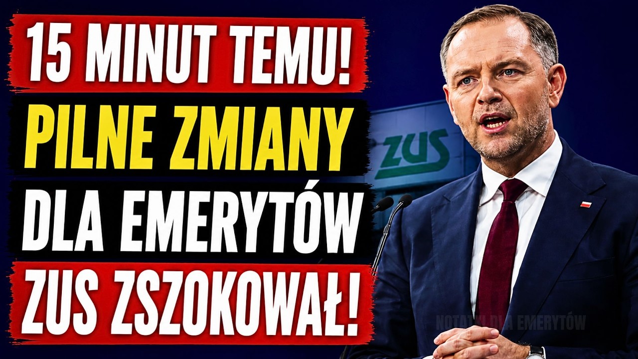 UWAGA seniorzy 60+! 🚨 Dziś o 13:00 ZUS ogłosił nowe zasady wypłaty 14. emerytury w 2026 roku